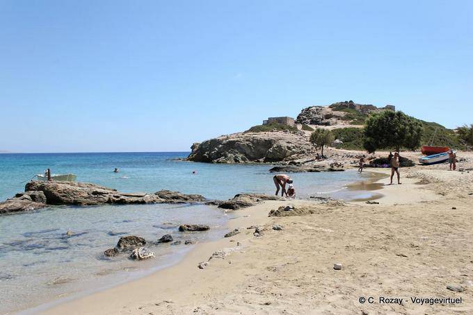 Beach in front of the ruins of Itanos, the deserted city (Erimopolis) - Crete, Greece