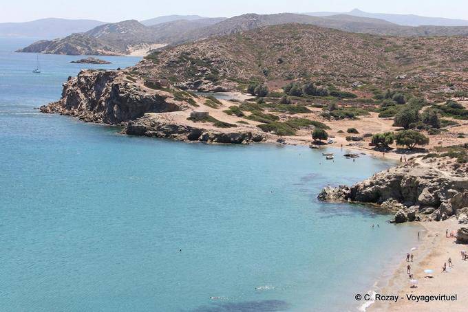 General view of the archaeological site of Itanos - Crete, Greece