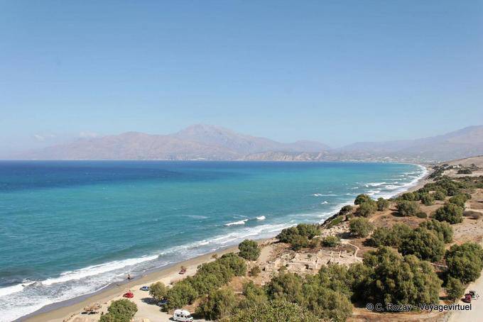 Kommos archaeological site (Minoan town) and beach - Crete, Greece