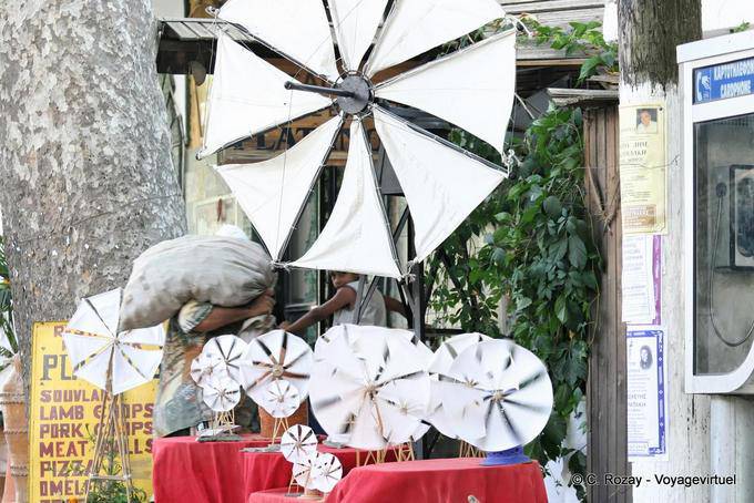 Reproduction tourist typical wind of the Lassithi plateau - Crete, Greece