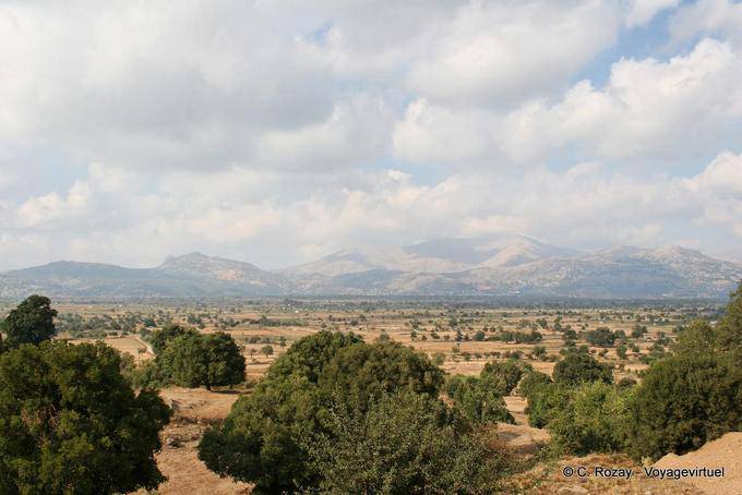 Panorama on the plateau of Lassithi and the chain of Dikti - Crete, Greece