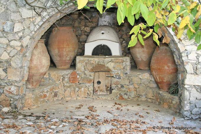 Oven and amphorae Tzermiado, Lassithi - Crete, Greece