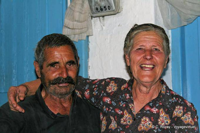 Lassithi, friendly couple Tzermiado - Crete, Greece
