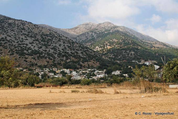 Lassithi Village mountainside hanging shelf - Crete, Greece