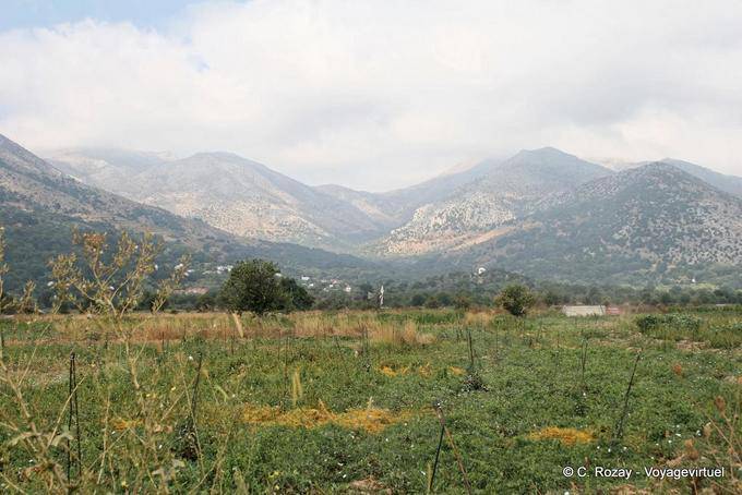 Landscape towards Kato Metochi, Lassithi - Crete, Greece