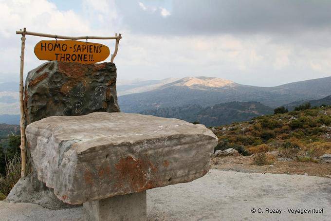 Homo sapiens Ascend throne ... and Be Near god !! museum Hersonissos, Lassithi - Crete, Greece