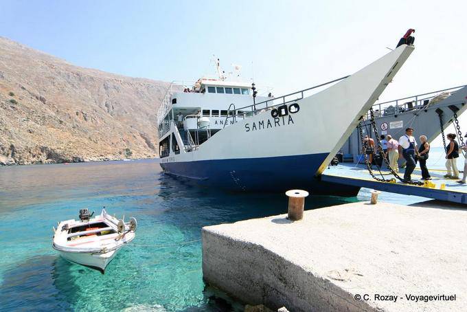 Samaria ferry port Loutro - Crete, Greece