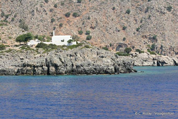Chapel on the peninsula of Loutro - Crete, Greece