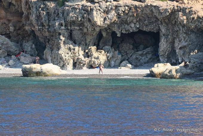 Naturist beach ... around Agia Roumeli - Crete, Greece