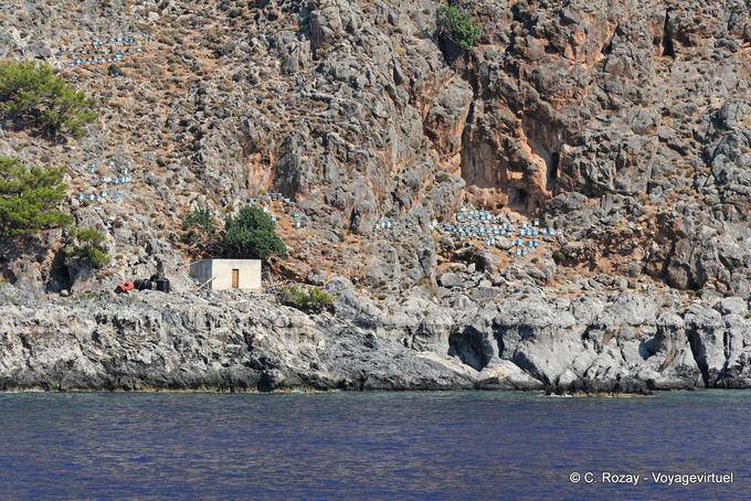 Hives number on the coast between Sougia and Paleochora - Crete, Greece