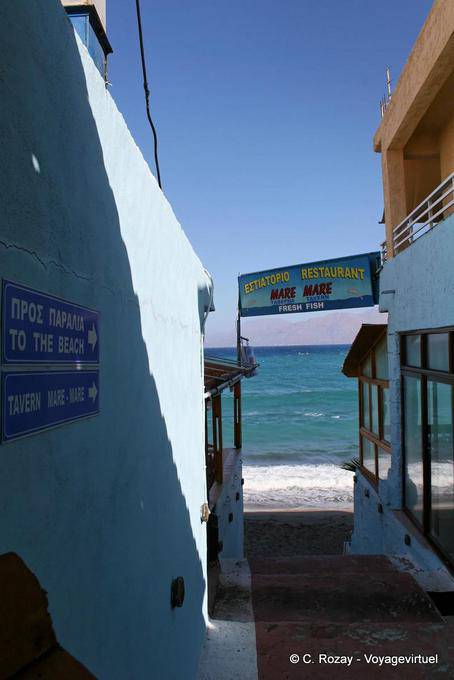 Passage of the tavern Mare Mare, Matala - Crete, Greece