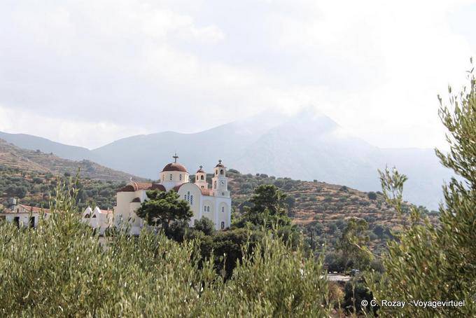 Church on the heights of Sfaka - Crete, Greece