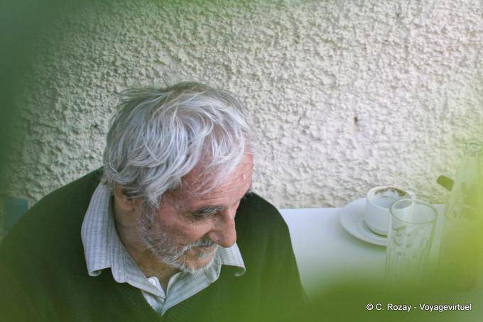 Sadness hour coffee in the mountains to Paleochora - Crete, Greece