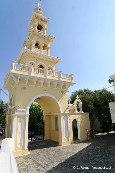 Paleochora bell at the entrance of the Annunciation Church - Crete, Greece