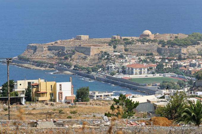 Rethymnon, the Venetian fortress view (Frourio) built between 1574 and 1582 - Crete, Greece