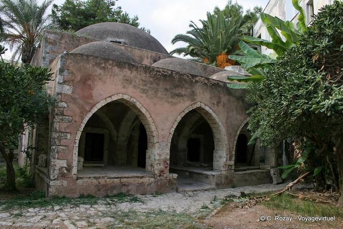 Rethymnon, entrance to Kara Moussa Pasha Mosque - Crete, Greece