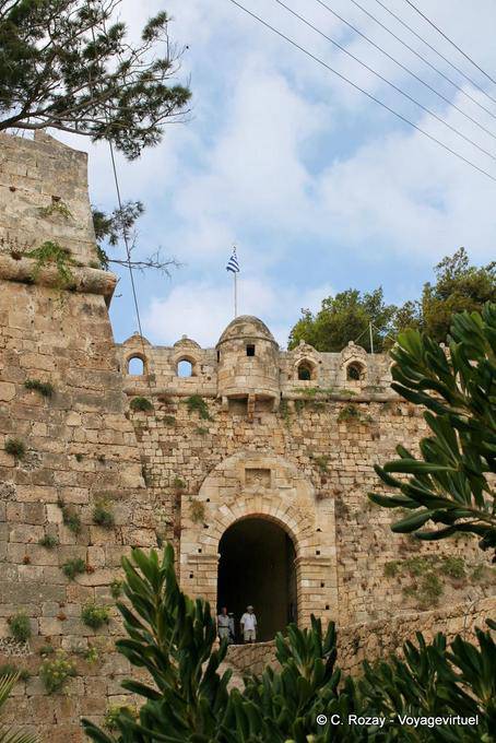 Rethymnon, the Gate of the Venetian Fortezza dating from the sixteenth - Crete, Greece