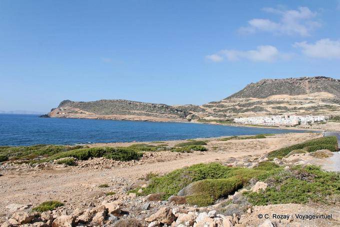 Sitia, seen from the point of view between Dionysus and Tripitos on the coast east - Crete, Greece