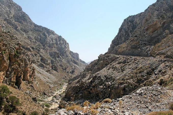 Spili gorge of Agios Antonios - Crete, Greece