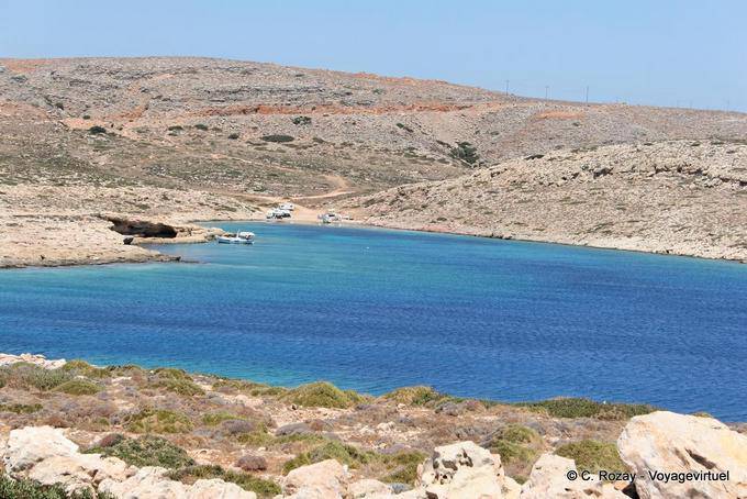 Vai Kiriamadi, small bay on the Cape Sideros - Crete, Greece