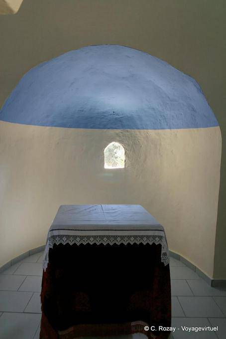 Geometry and light in the chapel - Crete, Greece