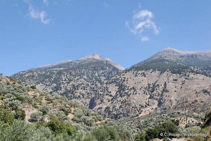Mountain scenery to Grigoria - Crete, Greece