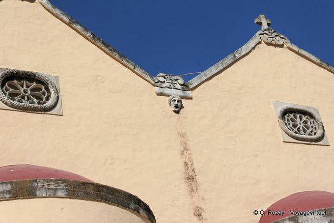 Figure on double Vori church (Bwpoi) - Crete, Greece