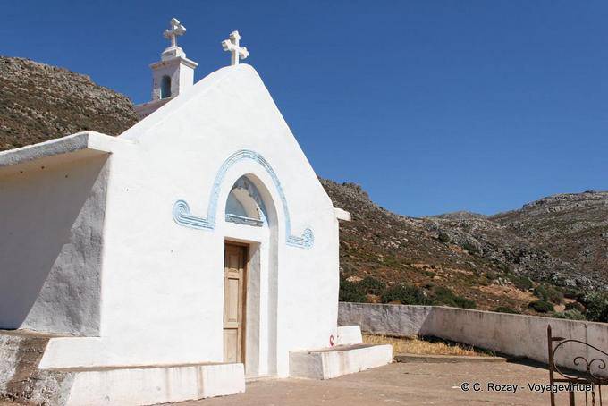 Chapel on the heights of Zakros - Crete, Greece