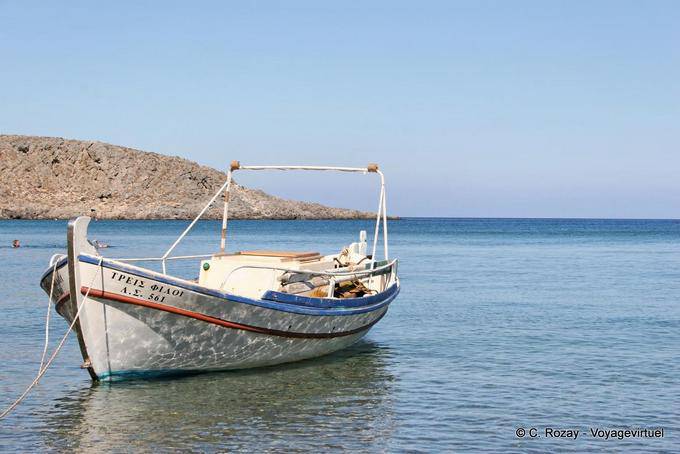 Zakros, boat, rock and sea, is not that enough? - Crete, Greece