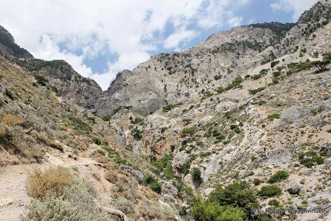 Landscape Rouvas Gorge north of Zaros - Crete, Greece