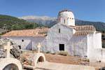 Cemetery and chapel, Aradena, Crete.