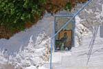 Icon in the wall of monatère dedicated to the death of the Virgin Mary (Kimisis of Theotockos) Panagia Chryssoskalitissa, Crete.