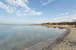 Mirror on the East Sea beach Elafonisi, Crete.