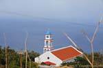 A church steeple above the sea, Falasarna, Crete.