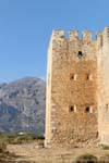 Crenellated tower of Château Franc, Frangokastello, Crete.
