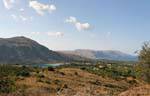Panorama of the lake area since Xilladania Kourna, Georgioupoli, Crete.