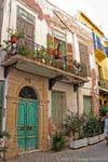 Ornate balcony at 35, Chania, Crete.