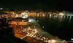 Nightlife on the Venetian Port of Chania, Crete.
