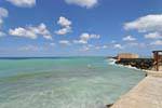 Sea colors along the pier leading to the fort, Iraklion (Heraklion), Crete.