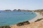 Kali Limenes, beach and storage port on the small island of Aghios Pavlos, Crete.