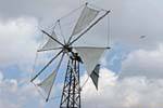 Wind turbine characteristic of Lassithi plateau, Crete.