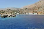 Loutro, Arrival in the bay with the ferry, Crete.