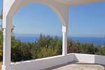 View from the terrace of a chapel on high Mochlos, Crete.