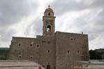 Panoramic Moni Toplou monastery dating from the fifteenth century, Crete.