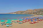 Beautiful long sandy beach, exposed to the West Wind, Paleochora, Crete.