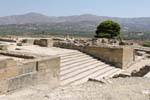 Stairs from the west entrance of the palace Phaistos, Crete.