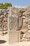Sign carved in stone with an opening, Palace of Phaistos, Crete.