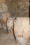 Painted jars group two with lid, Phaistos, Crete.