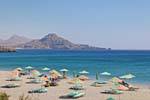 The beach at Souda west of Plakias, Crete.