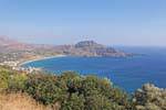 Another view of the bay, the village of Plakias and the beach, Crete.